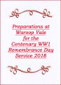 905-British Legion Preparations for Warsop Vale 2018 Remembrance Day Service.