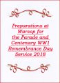 938-British Legion Preparing for Warsop 2018 Remembrance Day Service.
