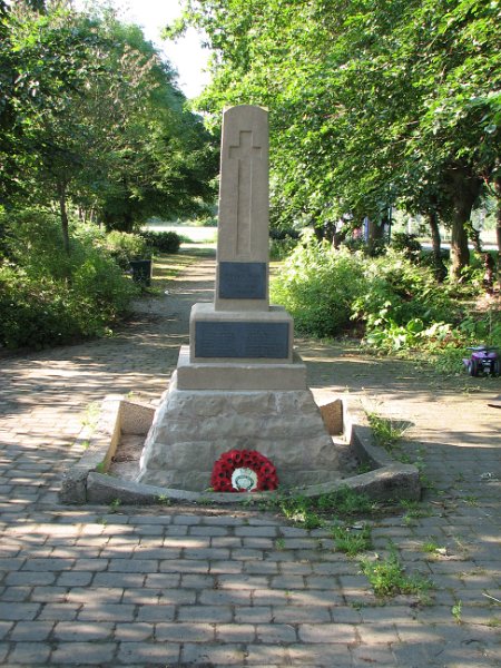 336-Also in May.JPG - 336-Also in May 2008 preparations were being made to relocate the present Warsop Vale War Memorial from its original position adjacent to the school to a new one in a similar location to the new play area.