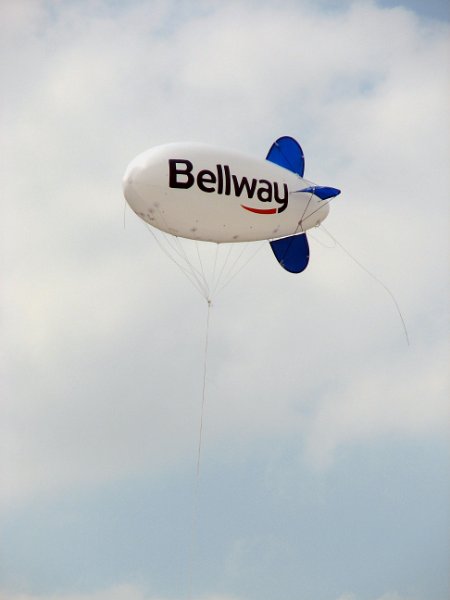 362-In early.jpg - 362-In early July 2008, Bellways flew an advertising balloon over the site.