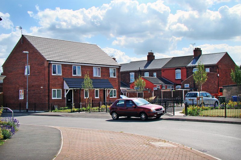 598-View from.jpg - 598-View from East Street Junction of completed houses on the area between Greenshank Road and North Street Backs.