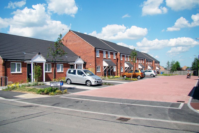 601-Viewed from.jpg - 601-Viewed from Greenshank Road, the completed houses and bungalows in Greenshank Close.    