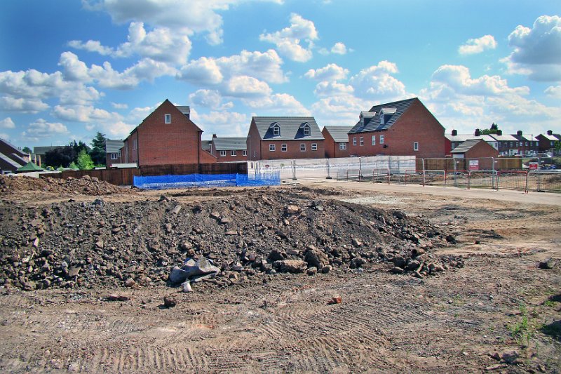 604-A view.jpg - 604-A view from East Street of the new houses being built on either side of Hewett Street.       