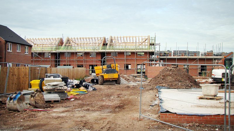 653-New.jpg - 653-New house building in Sandpiper Place viewed from Hewett Street.         