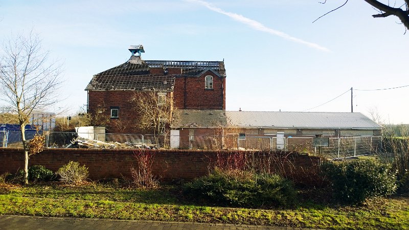 690-End of.jpg - 690-End of January 2015, the demolition of the Warsop Vale School begins. 