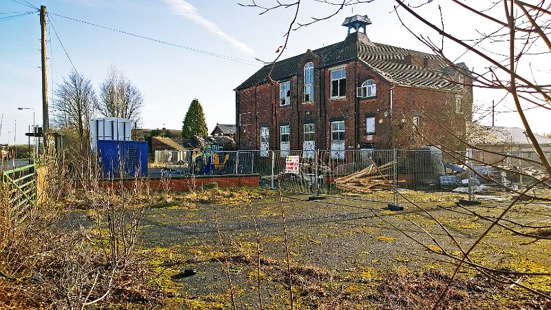 692-The.jpg - 692-The demolition of the Warsop Vale School continues.